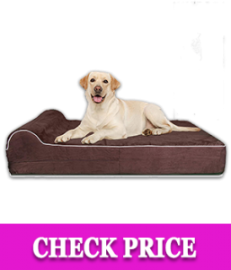 Thick High-Grade Orthopedic Memory Foam Dog Bed With Pillow